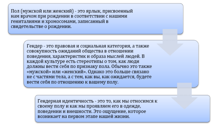 Гендер, пол и гендерная идентичность - что это и как связано