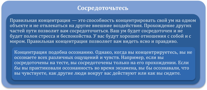 Нирвана - это результат прохождения пути